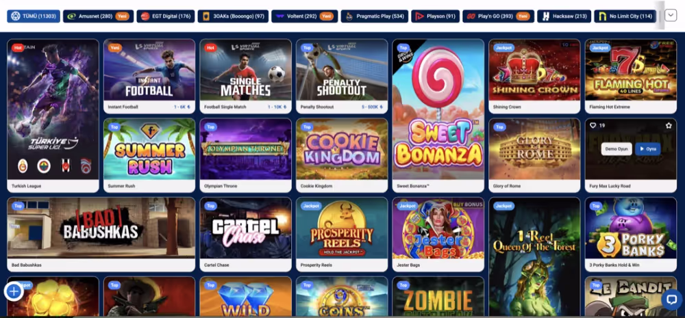 Radissonbet casino slot oyunları